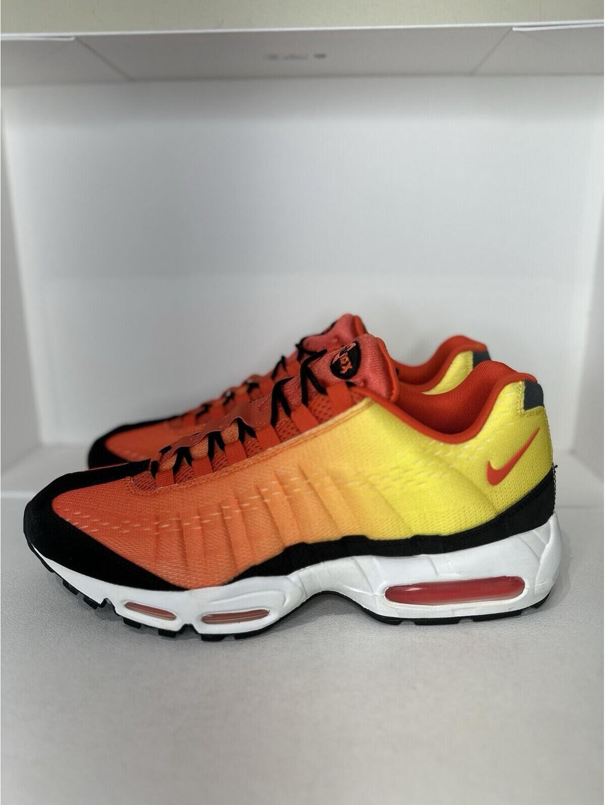 Nike Air Max 95 Em Sunset Pack Torch Orange/Yellow/Black Men’s Shoes Size 13
